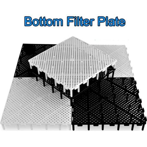 NuoNuoWell 10PCS AQUARIUM UNDERGRAVEL FILTER 14.5x14.5x2.5cm DIY Bottom Filter Plate Freeshipping