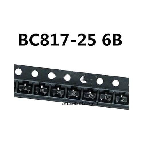 Original 100pcs/ BC817-25 6B SOT23