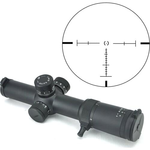 TOTEN 1-8x26 First Focal Plane Riflescope 1/10 MIL 1cm 0.1 MRAD Adjust Reticle Optics 35mm FFP Scope W/D 21mm Weaver Mounts