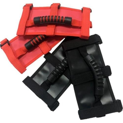 Roll Bar Grab Handle Handles Black/Red for jeep Wrangler CJ YJ TJ JK 57BA