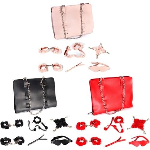Sexx Fetish Games Exotic Accessories Safe BDSM Restraints Kits Beginners Sm Sex Bondage Toys Set for Couples Womens Mens