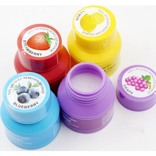 Nail Polish Remover Sponge Degreaser for Nails Gel Nail Polish Remover for Manicure Cleanser Nail Art UV Gel Remover