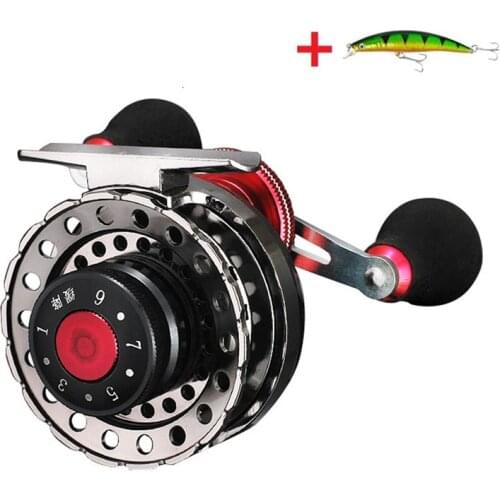 High Quality Full Metal Aluminum Alloy Fly Fishing Reel Magnetic Slow Down 2/3 WT Left/right Fly Wheel 6+1BB Fishing Line Wheel