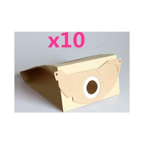 10pcs Vacuum Cleaner Paper Dust Bag for Karcher WD2.250 6.904-322 WD2200 A2004 A2054 A2024 WD2