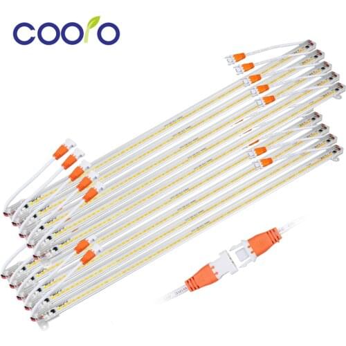 10PCS/lot LED Tube 50cm LED Bar Light 220V 50cm SMD 5730 Rigid LED Strip Light For Kitchen Under Cabinet