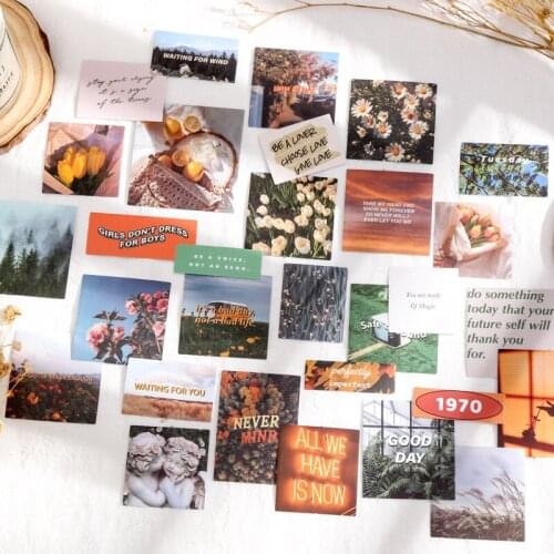 30 Pcs/set Creative landscape Stickers Scrapbooking Diary Label Sticker School Office Supplies Stationery Stickers