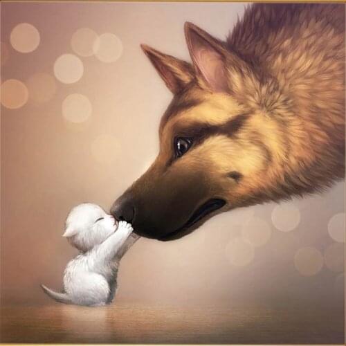 5d diy diamond painting dog chinese cross stitch 5d diamond embroidery painting rhinestones diamond mosaic broderie diamant