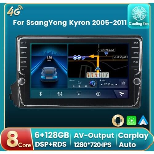 Android 11 DSP RDS For Ssangyong Kyron 2005-2011 Car Radio Auto Multimedia DVD Player GPS Navigation Auto carplay IPS BT