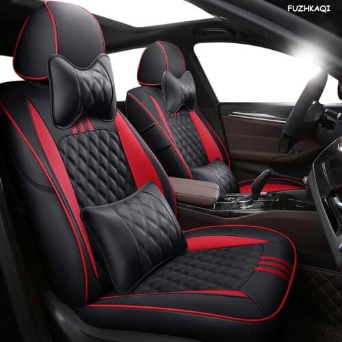 FUZHKAQI Custom Leather car seat covers For Acura MDX RDX RL TL ILX CDX TLX-L Automobiles Seat Covers car seats protector