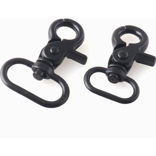 20/25mm Black Swivel Clasp Lobster Clasp Dog Collar Supplies Jewelry Charm Trigger Snap Hook Purse Making Handbag Hardware