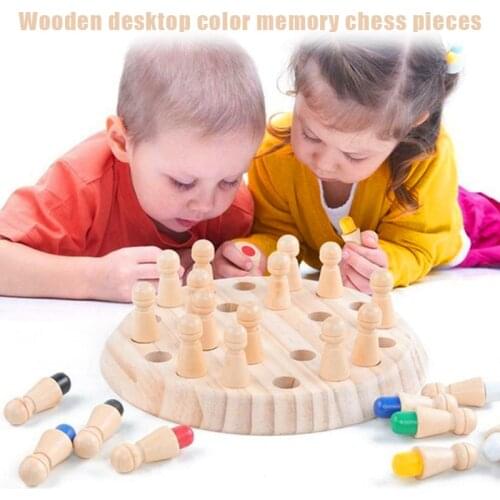 Kids Wooden Memory Match Stick Chess Game Educational Toys Parent-Child Interaction Toy AN88