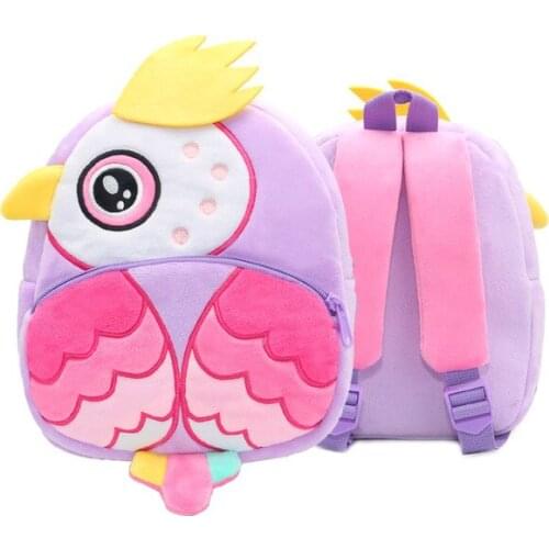 Children Backpack Animals Design Girl Boy Backpack Toddler Kids School Bag Kindergarten Cartoon Rabbit Butterfly 3D Cartoon Bag
