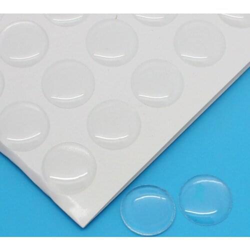 DoreenBeads Retail Resin Sticker Cobochons Epoxy Domes Round Clear 14mm Dia,1 Sheet(approx 140 PCs)