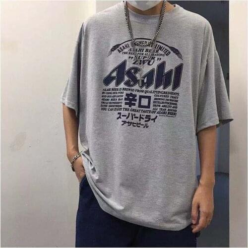 Mens and womens short-sleeved fashion round neck cotton print T-shirt summer shirt T-shirt