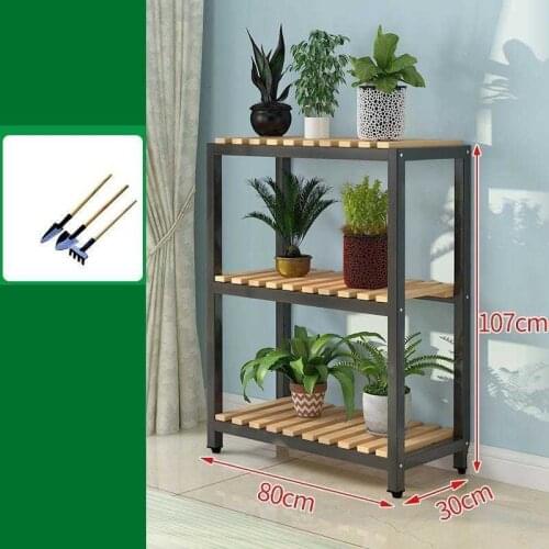 Repisa Para Plantas Indoor Plant Pot Escalera Decorativa Madera Dekoration Stojak Na Kwiaty Balcony Shelf Flower Stand
