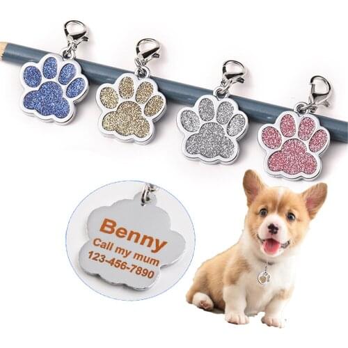 Custom Dog Tag Personalized Engraved Pet Puppy Collar Dog ID Tag Collar Accessories Nameplate Anti-lost drop shipping