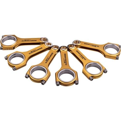 Forged Steel H-Beam Connecting Rods for Audi For VW 3.0T Supercharged EA837 V6 24v TFSI 153mm ARP 2000 Bolts