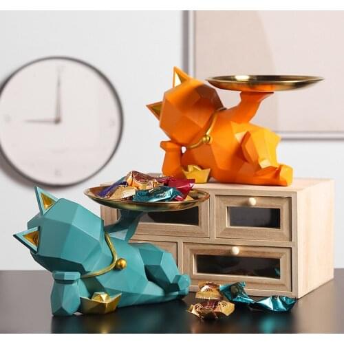 Creative Animal Storage Statues for Decoration Resin Sculpture Abstract Art Modern Home Decoration Living Room Decoration Gifts