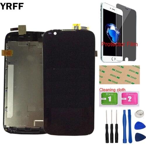 Mobile LCD Display For Fly IQ4413 LCD Display Touch Screen Glass Panel Digitizer Sensor Front Glass Tools + Protector Film