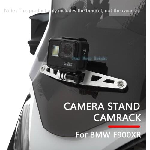 Motorcycle Holder Cam Camera Driving Recorder Bracket Front Camera Mount CamRack For BMW F900XR F 900 XR 2020 - 2021