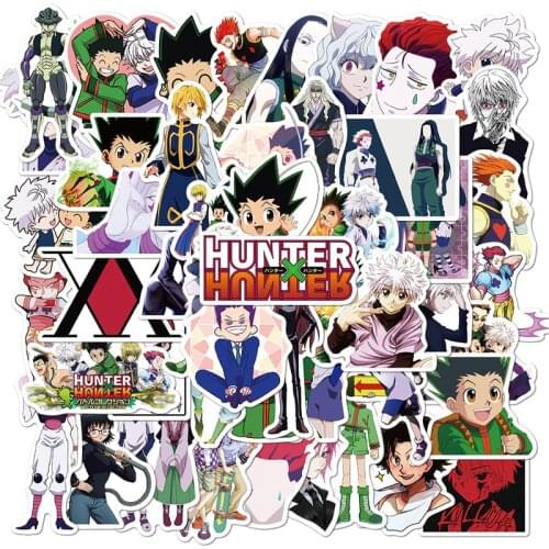10/50pcs Japanese Anime HUNTER X HUNTER Stickers for Luggage Scrapbook Skateboard Laptop Mobile Phone Motorcycle Sticker
