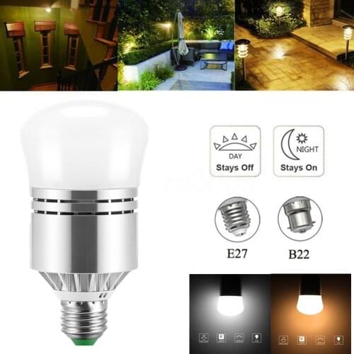 12W E27 B22 Outdoor LED Sensor Light Bulb Auto light-control LED Lamp Bulb Automatic motion sensor energy-saving Led Light Bulb