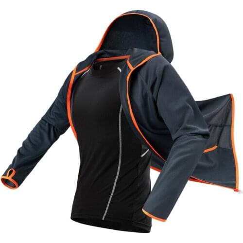 Outdoor Fishing Clothing Hooded Waterproof Ice silk Men Jacket Quick-Drying Shirt Camping Hiking Cycling Fishing Jacket