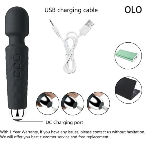 2021NEW Powerful AV Vibrator Magic Vagina Wand Clitoris Stimulator Vibrators Sex Toys for Women G Spot for Masturbator USB Dildo