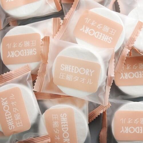 30pcs One-time compressed towelTravel Outdoor Disposable Compressed Towel Spunlace non-wovenfabric Mini Face Portable Towels