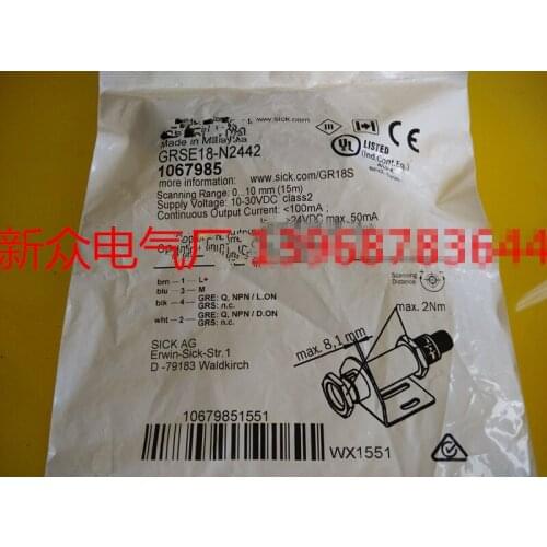 Original new 100% super low-priced import of quality high temperature oil waterproof proximity switch GRSE18-N2442