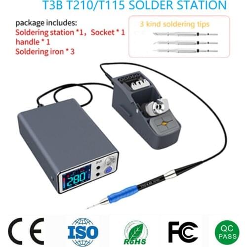 Aixun 200W T3B Intelligent Soldering Station With Electric soldering iron T210 T115 Handle K S I Welding Tips For SMD BGA Repair