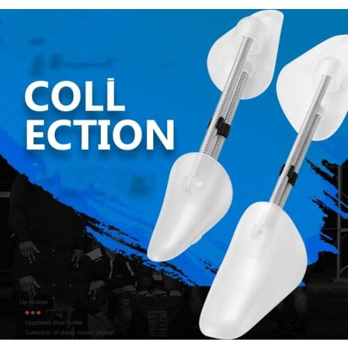 Household 1 Pairs Practical Plastic Shoe Trees Adjustable Length Men/Women Shoe Trees Stretcher Boot Holder Organizers Plastic