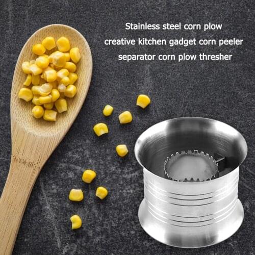 Practical Corn Cob Peelers Separator Durable Stainless Steel Kitchen Vegetable Corn Planer Sheller Splitter Thresher