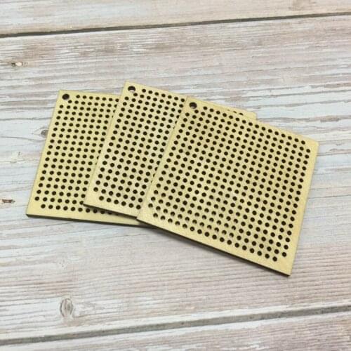 20pcs Embellishments blank square Craft projects diy jewelry accessories for diy jewelry making cross stitch 6x6cm