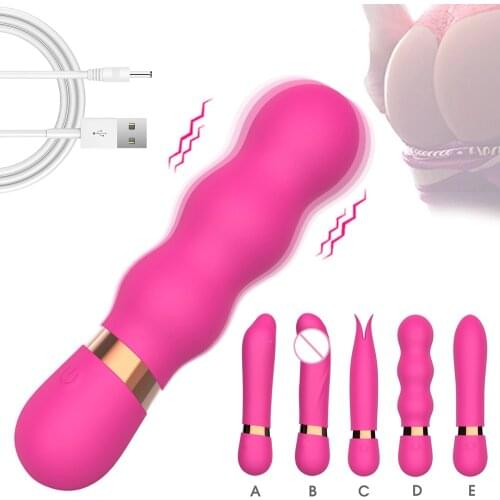 Bullet Vibrator Vaginal Massage Dildo Vibrator Sex Toys for Women G-Spot Vibrating Clitoris Stimulator USB Charging 10 Speeds