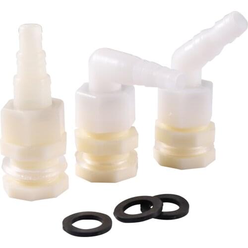 1/2" Female Thread 45°90°180° Elbow Connector ID 9~13mm Pipe Joint Garden Irrigation Water Tank Aquarium Drainage System Fitting