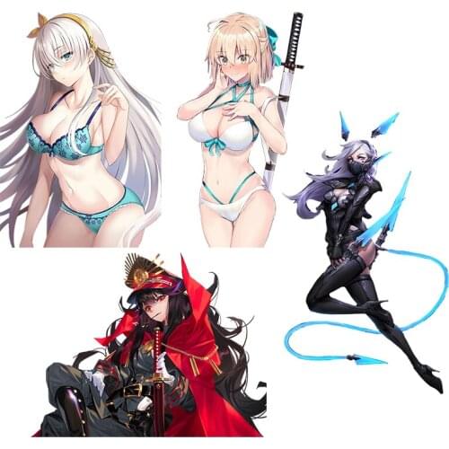 Three Ratels CA61 Fate/Grand Order Waterproof Anime stickers for car hood laptop gift Motocycle wall sticker decals for gamers