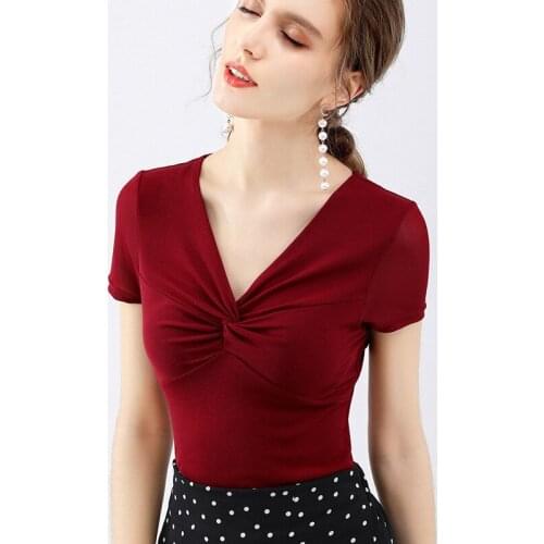 Женские укороченные футболки WOQN China At AliExpress