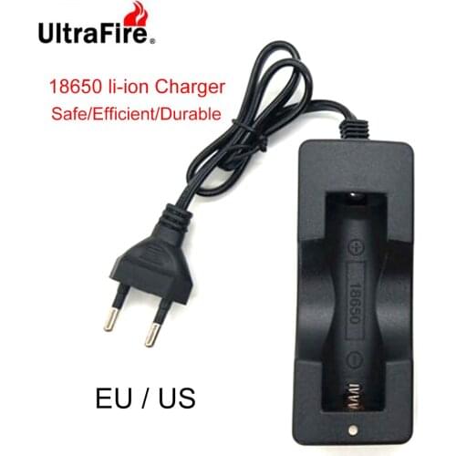 Single 18650 17670 Lithium Battery Charger 1A Charging Current US plug