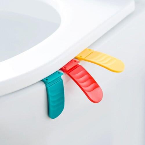 1 pcs Portable Foldable Small Toilet Seat Cover Lifter Sanitary Closestool Seat Cover Lift Handle for Travel Home Bathroom