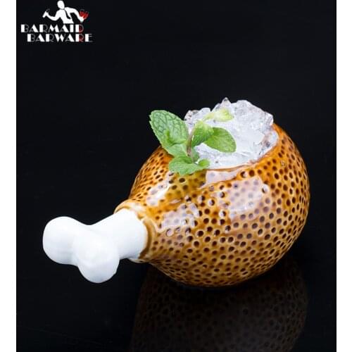 365ml Hawaii Tiki Mugs Cocktail Cup Beer Beverage Mug Wine Mug Ceramic Tiki Mugs