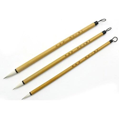 3pcsCalligraphy Chinese Traditional Calligraphy Set Brush Landscape Painting Brush sheep Hair Pen Writing Brush Set for Students
