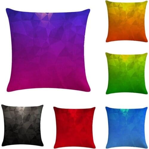 45cm*45cm Stereoscopic colorful geometric design linen cotton pillow covers sofa pillow case square cushion cover ZY414