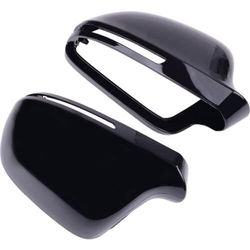 4F0 857 527 1Pair ABS Side Wing Rearview Mirror Cover Cap Casing Fit for AUDI A3 A4 A5 A6 With Side Assist 8T0 857 527