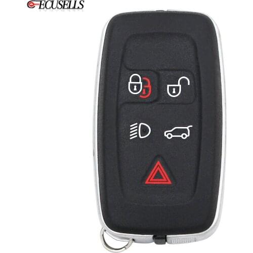 5 Button New Replacement Remote Key Shell Case Fob Smart Car Key Housing Cover for Land Rover Range Rover Sport Evoque LR4