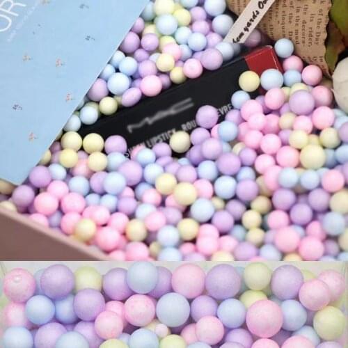 8000pcs 2-4mm / 1000pcs 5-10mm Foam Balls Craft Bubble Ball Gift Box DIY Small Tiny Foam Beads Ballon Foam Filler Party Decor