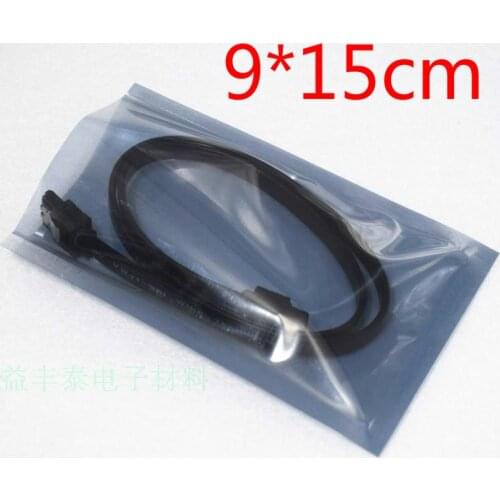 9*15cm Open Top Anti-Static Shielding Plastic Pack Storage Bags ESD Anti Static Package Bag Antistatic Packing Bags