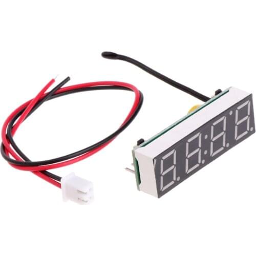 Car LED Electronic Clock Time Temperature Voltage 3 in 1 Meter 12 V 5-20 V