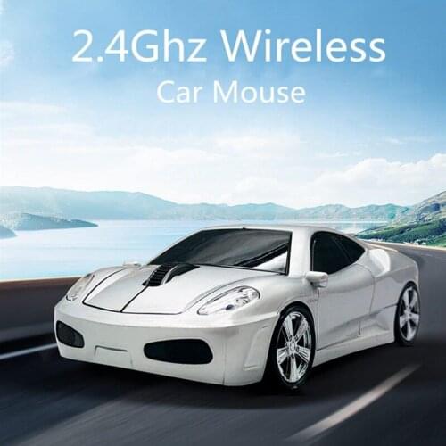 Wireless Mouse Ergonomic 2.4Ghz 1600 DPI Scuderia Coupe F430 Superfast Sports Car Mouse For PC Laptop Desktop Supercar Mice