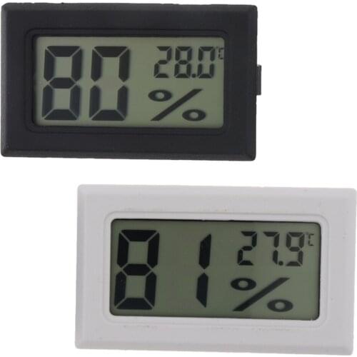 Digital LCD Thermometer Hygrometer Mini Polymer Electronic Temperature Humidity Sensor Meter Built-In Probe FY-11